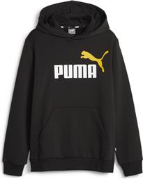 Puma Παιδικό Φούτερ με Κουκούλα και Τσέπες Μαύρο από το SportsFactory