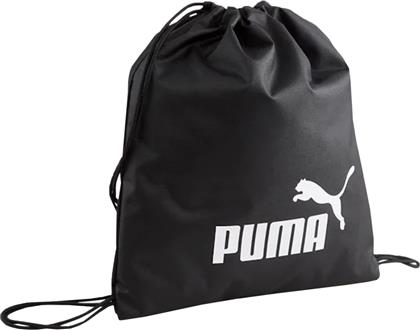Puma Phase Gym Sack Τσάντα Πλάτης Γυμναστηρίου Μαύρη από το Modivo