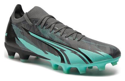 Puma Ultra Match Rush FG/AG Χαμηλά Ποδοσφαιρικά Παπούτσια με Τάπες Γκρι