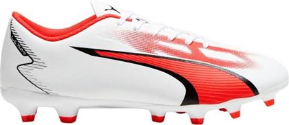 Puma Ultra Play FG/AG Χαμηλά Ποδοσφαιρικά Παπούτσια με Τάπες Λευκά από το Spartoo