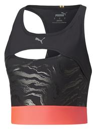 Puma Ultraform Aop Γυναικείο Αθλητικό Crop Top Αμάνικο Μαύρο Μαύρο από το Outletcenter