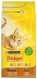 Purina Friskies Ξηρά Τροφή για Ενήλικες Γάτες με Κοτόπουλο / Γαλοπούλα / Λαχανικά 2kg από το ΑΒ Βασιλόπουλος