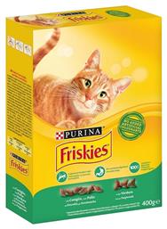 Purina Friskies Ξηρά Τροφή για Ενήλικες Γάτες με Κουνέλι / Κοτόπουλο / Λαχανικά 0.4kg