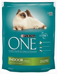 Purina One Bifensis Indoor Ξηρά Τροφή για Ενήλικες Γάτες με Γαλοπούλα 0.8kg