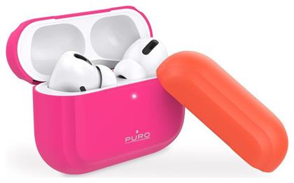 Puro Silicon Case Icon Fluo Φούξια (Apple AirPods Pro) από το Uniqueshop