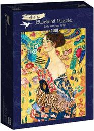 Puzzle Gustave Klimt Lady with Fan 1918 2D 1000 Κομμάτια από το Plus4u