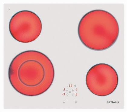 Pyramis 58HL 536 Κεραμική Εστία Αυτόνομη με Λειτουργία Κλειδώματος White 58x51εκ. από το All4home