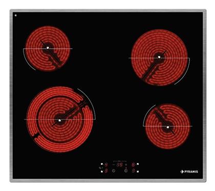 Pyramis PHC61510IFB Κεραμική Εστία Αυτόνομη Inox 58x51εκ.