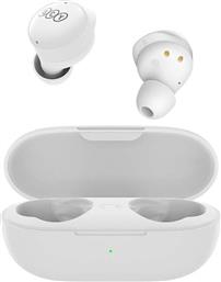 QCY T17 In-ear Bluetooth Handsfree Ακουστικά με Θήκη Φόρτισης Λευκά