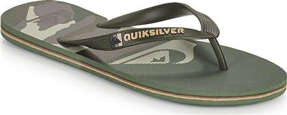 Quiksilver Molokai Panel Flip Flops σε Χακί Χρώμα