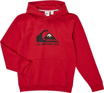 Quiksilver Παιδικό Φούτερ με Κουκούλα και Τσέπες Κόκκινο Big Logo