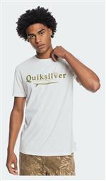 Quiksilver Silver Lining Ανδρικό T-shirt Λευκό με Λογότυπο από το Tobros