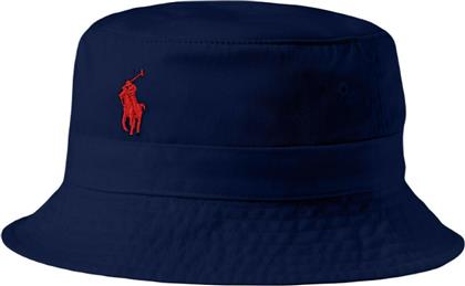 Ralph Lauren Υφασμάτινo Ανδρικό Καπέλο Στυλ Bucket Μπλε