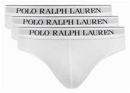 Ralph Lauren Ανδρικά Σλιπ Λευκά Μονόχρωμα 3Pack από το Silenzio