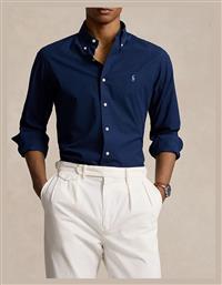 Ralph Lauren Ανδρικό Πουκάμισο Μακρυμάνικo Βαμβακερό NavyBlue