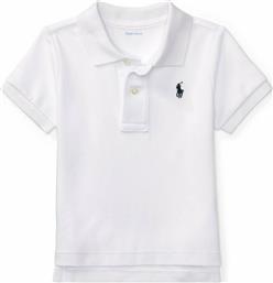 Ralph Lauren Παιδικό Καλοκαιρινό Polo Κοντομάνικο Λευκό Μπλουζάκι Πολο