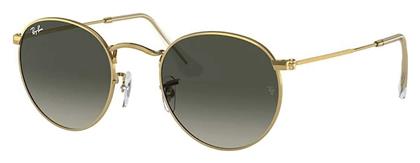 Ray Ban Round Metal Γυαλιά Ηλίου με Χρυσό Μεταλλικό Σκελετό και Πράσινο Φακό RB3447 001