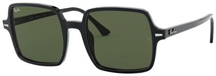 Ray Ban Square II Γυναικεία Γυαλιά Ηλίου με Μαύρο Κοκκάλινο Σκελετό και Πράσινο Φακό RB1973 901/31 από το Modivo