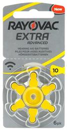 Rayovac Extra Advanced Μπαταρίες Ακουστικών Βαρηκοΐας 10 1.45V 6τμχ από το Public