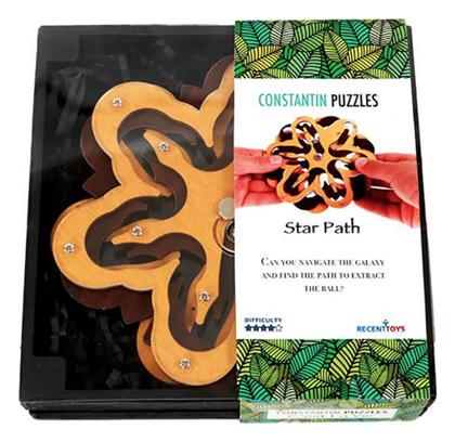 Recent Toys Costantin Puzzles: Star Path Λαβύρινθος από Ξύλο για 6+ Ετών J8 από το GreekBooks