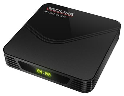 Redline TV Box IP-70 Max 4K UHD με WiFi 2GB RAM και 16GB Αποθηκευτικό Χώρο με Λειτουργικό Android 10.0