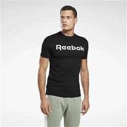 Reebok Graphic Series Linear Ανδρικό T-shirt Μαύρο με Λογότυπο από το Cosmos Sport