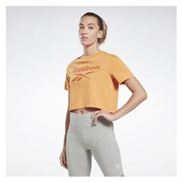 Reebok Identity Γυναικείο Αθλητικό Crop T-shirt Πορτοκαλί από το SportsFactory