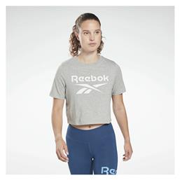 Reebok Identity Κοντομάνικο Crop Top Medium Grey Heather από το Outletcenter