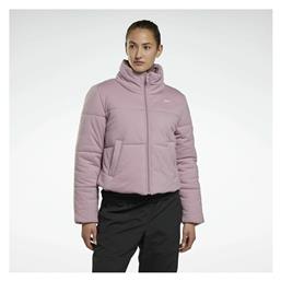 Reebok Studio Κοντό Γυναικείο Puffer Μπουφάν για Χειμώνα Λιλά από το Modivo