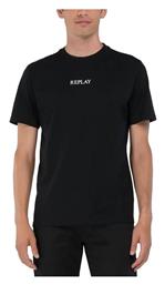 Replay Ανδρικό T-shirt Κοντομάνικο Μαυρο