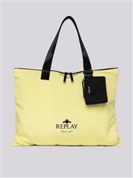 Replay Γυναικεία Τσάντα Ώμου Κίτρινη