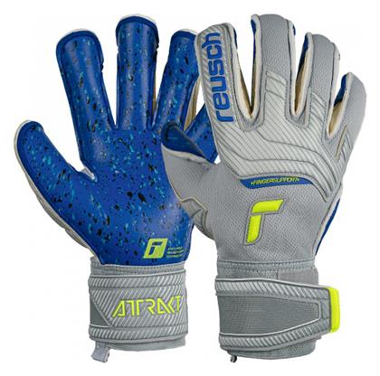 Reusch Attrakt Fusion Evolution Cut Finger Support Γάντια Τερματοφύλακα Ενηλίκων Γκρι