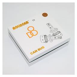 Rolinger D8 Λάμπες H4 LED Ψυχρό Λευκό 2τμχ