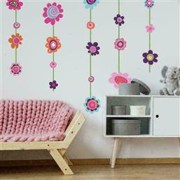 RoomMates Decor Παιδικό Διακοσμητικό Αυτοκόλλητο Τοίχου Κρεμαστά Λουλούδια