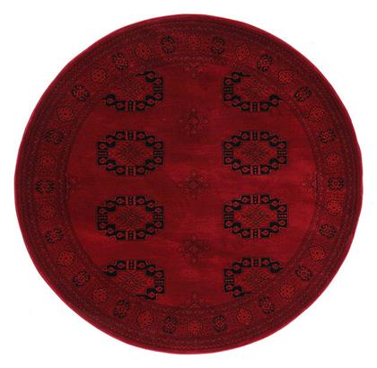 Royal Carpet 6871H Afgan Χαλί Στρογγυλό με Κρόσια Dark Red