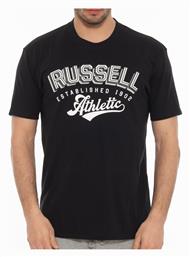 Russell Athletic Ανδρικό T-shirt Μαύρο με Λογότυπο από το Z-mall