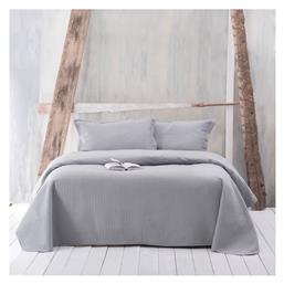 Rythmos Jazz Σετ Κουβερλί Υπέρδιπλο Microsatin 02 Grey 220x240cm