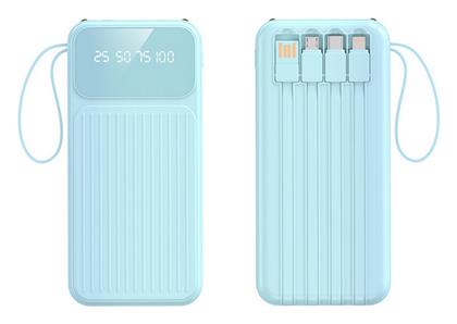 S101 Power Bank 8000mAh 20W με 2 Θύρες USB-A και Θύρα USB-C Μπλε από το EasyU