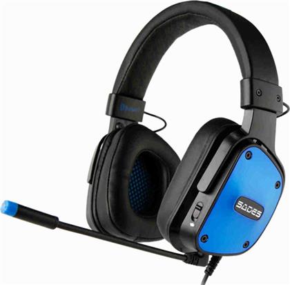 Sades Dpower Over Ear Gaming Headset με σύνδεση 3.5mm / 2x3.5mm Μπλε