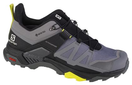 Salomon X Ultra 4 Ανδρικά Ορειβατικά Παπούτσια Αδιάβροχα με Μεμβράνη Gore-Tex Quiet Shade / Black / Evening Primrose