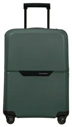 Samsonite Magnum Eco Spinner Βαλίτσα Ταξιδιού Καμπίνας Σκληρή Πράσινη με 4 Ρόδες Ύψους 55εκ.