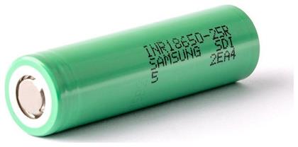 Samsung INR18650 Επαναφορτιζόμενη Μπαταρία 18650 Li-ion 2500mAh 3.7V 1τμχ