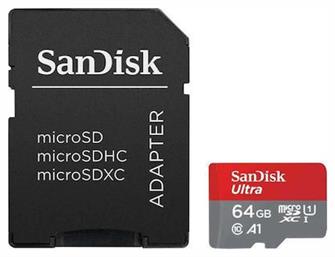 Sandisk microSDHC 64GB Class 10 U1 A1 UHS-I