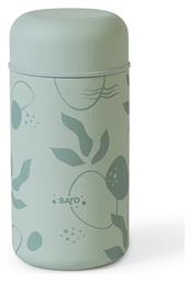 Saro Βρεφικό Θερμός Φαγητού Leaves Ανοξείδωτο Mint 500ml