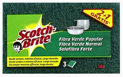 Scotch Brite Classic Σετ Συρμάτινα Σφουγγάρια Πιάτων Πράσινα 3τμχ