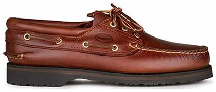 Sea & City Memphis C55 Δερμάτινα Ανδρικά Boat Shoes Brandy