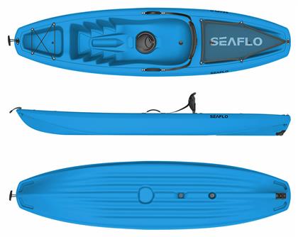 Seaflo SF-1003 Πλαστικό Kayak Θαλάσσης 1 Ατόμου Μπλε