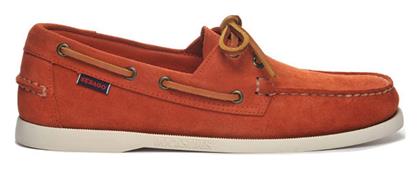 Sebago Docksides Portland Ανδρικά Boat Shoes σε Καφέ Χρώμα