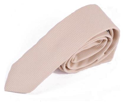 Silk tie in a multi-coloured micro-pattern jacquard - Light Sand