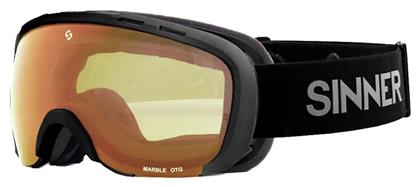 Sinner Marble Otg Μάσκα Σκι & Snowboard Ενηλίκων με Φακό σε Πορτοκαλί Χρώμα από το Z-mall